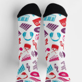 Musikmuster Socken (Oben)
