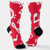 Musikmuster Socken (Gewinkelt)