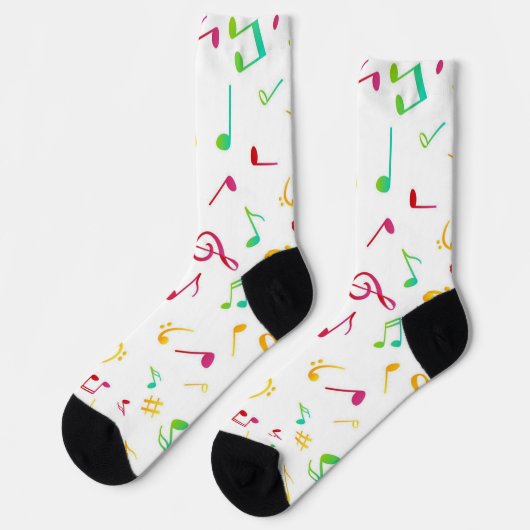 Musikmuster Socken (Linkes Detail)