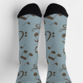 Musikmuster Socken (Oben)