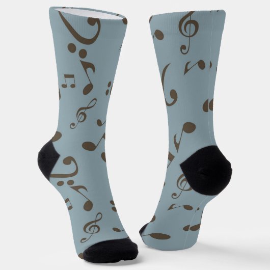 Musikmuster Socken (Gewinkelt)