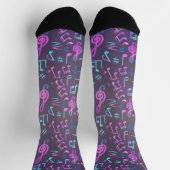 Musikmuster Socken (Oben)