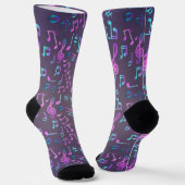 Musikmuster Socken (Gewinkelt)