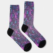 Musikmuster Socken (Rechts)