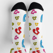 Musikmuster Socken (Oben)