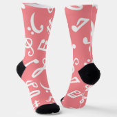 Musikmuster Socken (Gewinkelt)