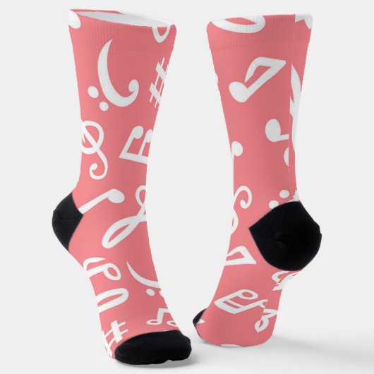Musikmuster Socken (Gewinkelt)