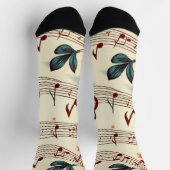 Musikmuster Socken (Oben)
