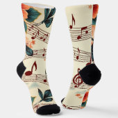 Musikmuster Socken (Gewinkelt)