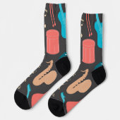 Musikmuster Socken (Linkes Detail)