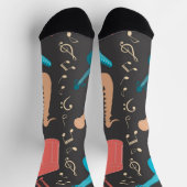 Musikmuster Socken (Oben)