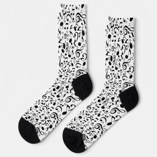 Musikmuster Socken (Linkes Detail)