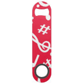 Musikmuster Speed Flaschenöffner (Rückseite)