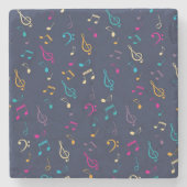 Musikmuster Steinuntersetzer (Vorderseite)