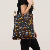 Musikmuster Tasche (Von Nahem)