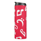 Musikmuster Thermosbecher (Nach rechts gedreht)
