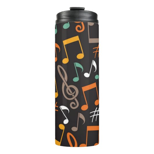 Musikmuster Thermosbecher (Vorderseite)