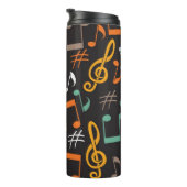 Musikmuster Thermosbecher (Nach rechts gedreht)