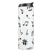 Musikmuster Thermosbecher (Nach links gedreht)
