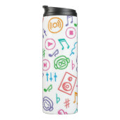 Musikmuster Thermosbecher (Nach rechts gedreht)