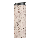 Musikmuster Thermosbecher (Nach links gedreht)