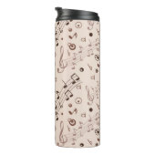 Musikmuster Thermosbecher (Nach rechts gedreht)