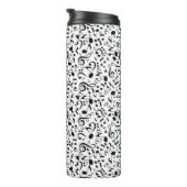 Musikmuster Thermosbecher (Nach rechts gedreht)