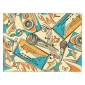 Musikmuster Tischdecke (Vorderseite (Horizontal))