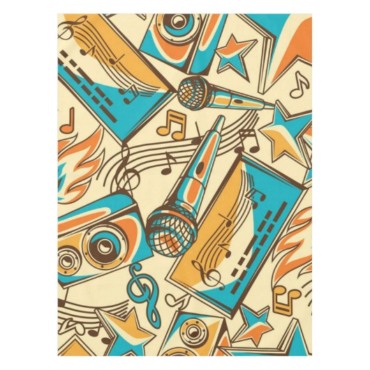 Musikmuster Tischdecke (Vorderseite)