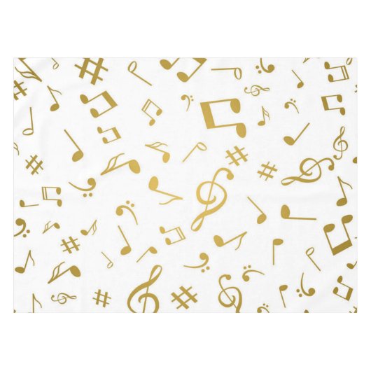 Musikmuster Tischdecke (Vorderseite (Horizontal))