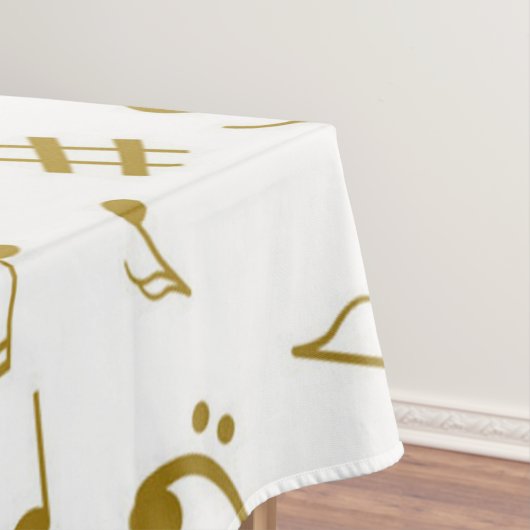 Musikmuster Tischdecke (Beispiel)