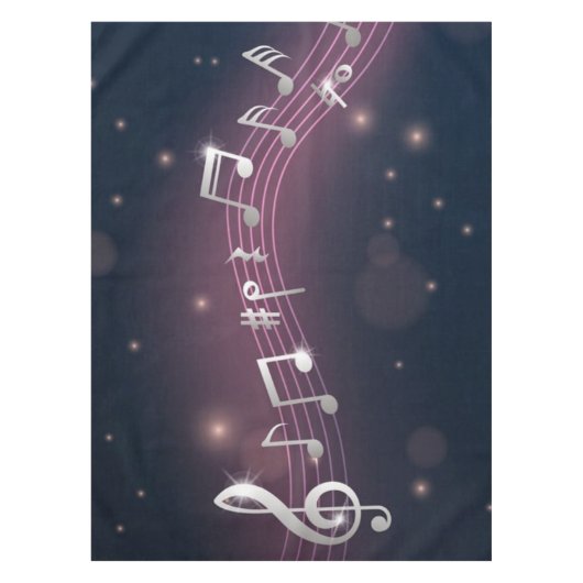 Musikmuster Tischdecke (Vorderseite)