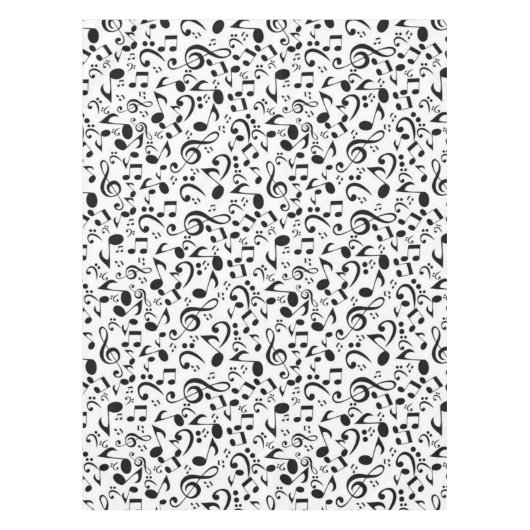 Musikmuster Tischdecke (Vorderseite)