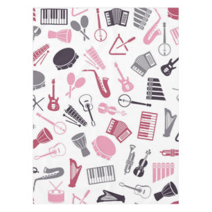 Musikmuster Tischdecke