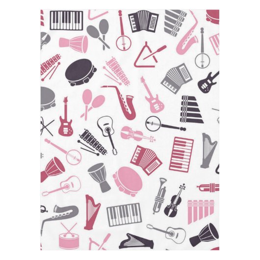 Musikmuster Tischdecke (Vorderseite)