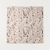 Musikmuster Wandteppich (Vorderseite)