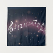 Musikmuster Wandteppich (Vorderseite)