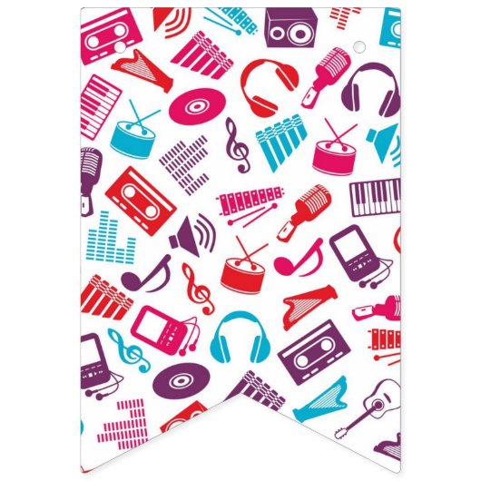 Musikmuster Wimpelkette (Zweite Fahne)