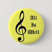 Musiknote, allesIsWell Button (Vorderseite)