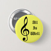 Musiknote, allesIsWell Button (Vorne & Hinten)