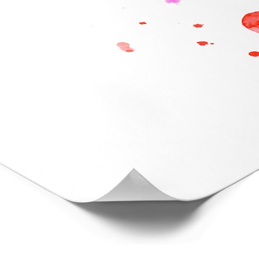 Musiknote Aquarell Poster (Ecke)