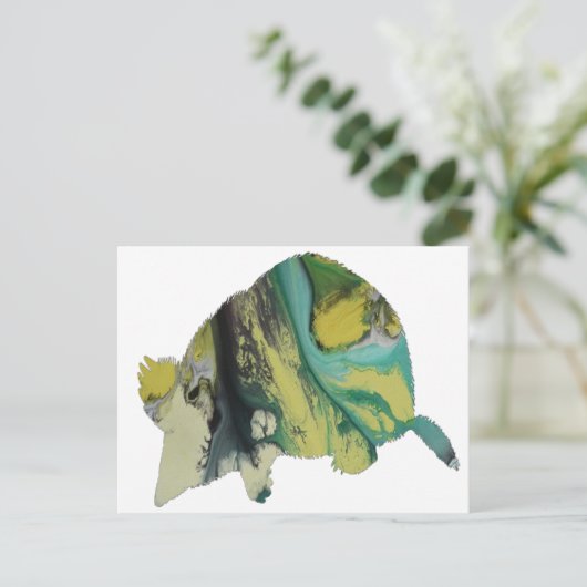 Musiknote Art Postkarte (Stehend Vorderseite)