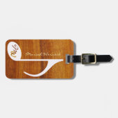 Musiknote auf Holz Gepäckanhänger (Vorderseite horizontal)