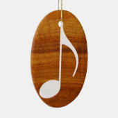 Musiknote auf Holz Keramik Ornament (Rechts)