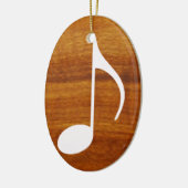 Musiknote auf Holz Keramik Ornament (Links)
