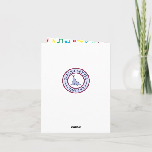 Musiknote-Band-Lehrerkarte (Rückseite)