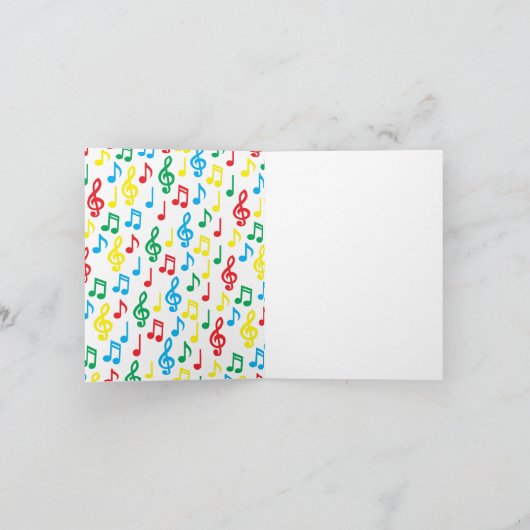 Musiknote-Band-Lehrerkarte (Innenseite)