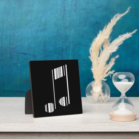 MUSIKNOTE BAR CODE Musikalisches Barcode-Muster Fotoplatte (InSitu)