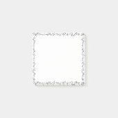 Musiknote Boarder Treble Clef Musiker Post-it Klebezettel (Vorderseite)