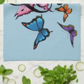 Musiknote Butterflies Fairy Handtuch (Gefaltet)
